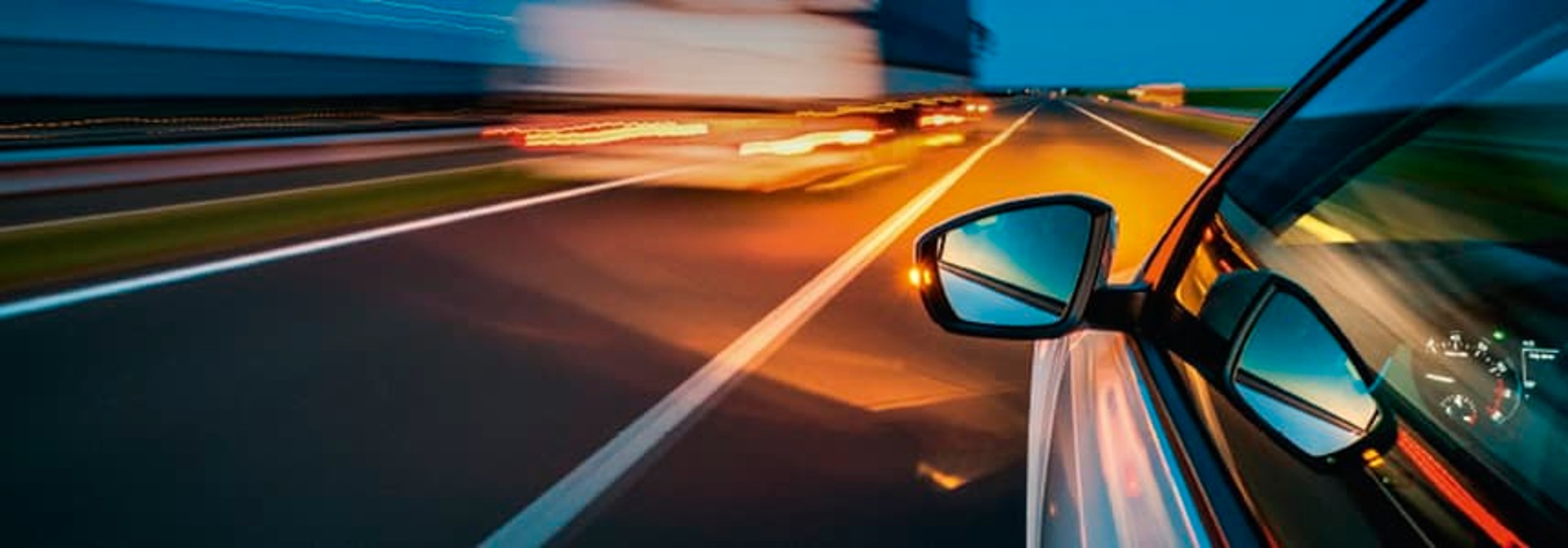 Passenger car on the road Passenger car on the road